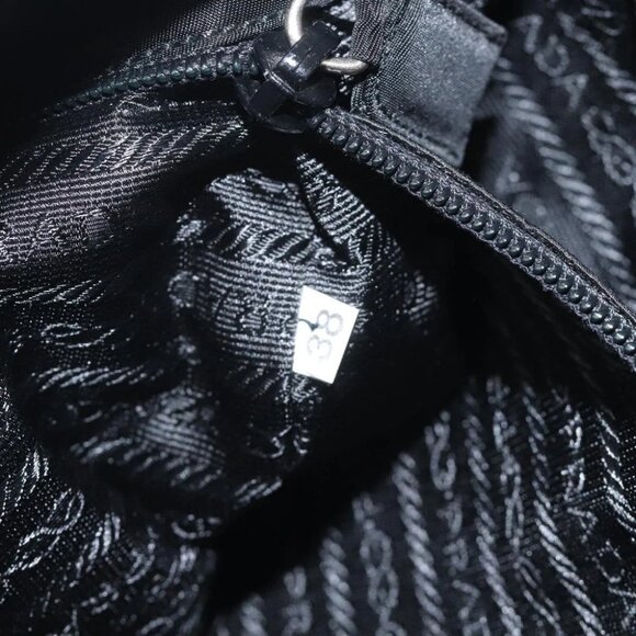 PRADA Hand Bag Velor Black - Picture 12 of 14